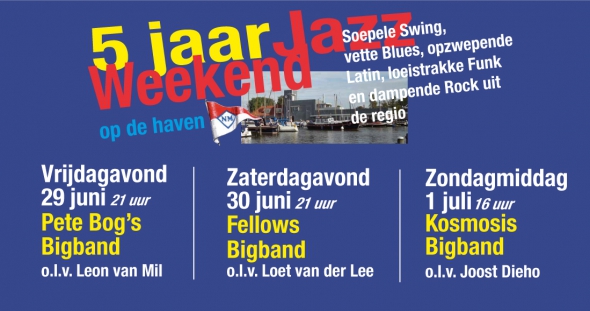 5 jaar Jazzfeest op haven De Nieuwe Meer